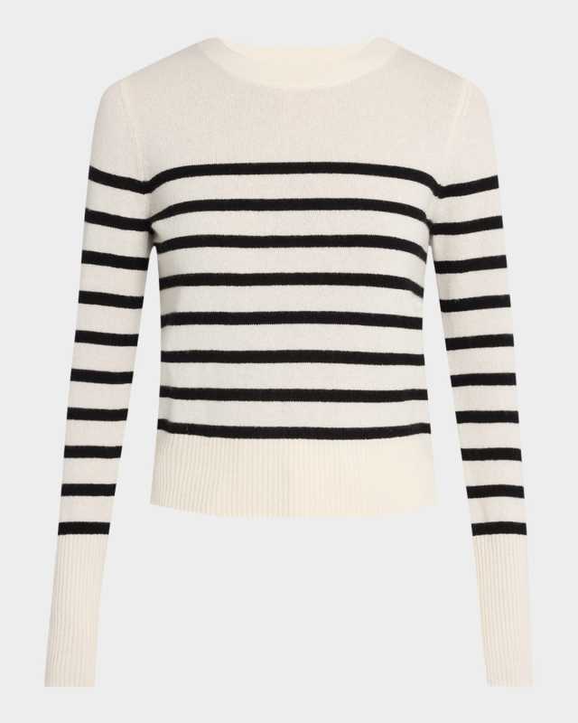 Caleb Stripe Cashmere Sweat